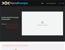 Tablet Screenshot of nanoenergia.com